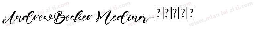AndrewBecker Medium字体转换